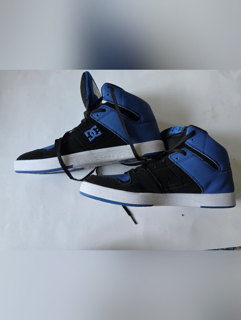 DC shoes high top wc black and blue size 12 men’s